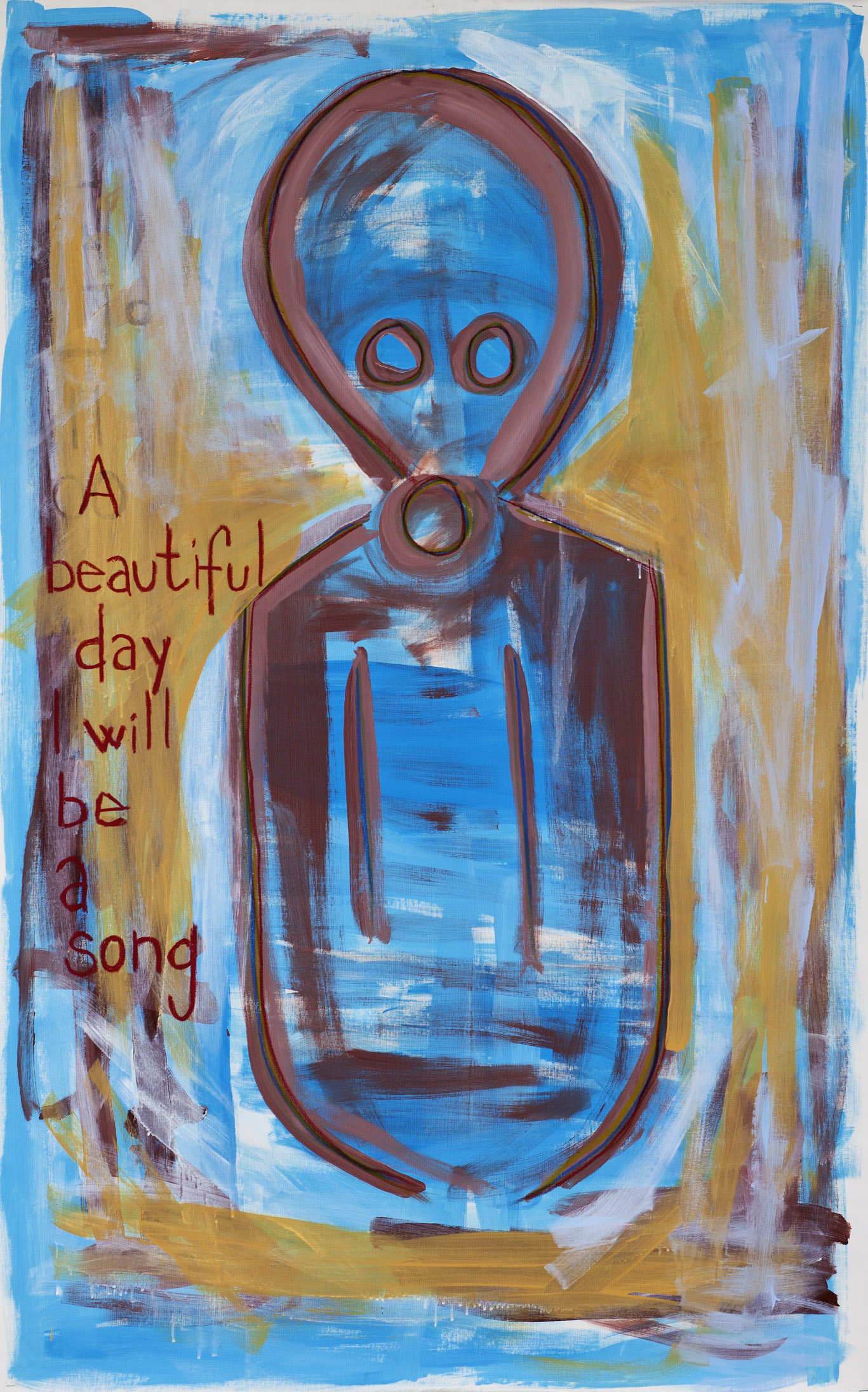 a beautiful day I will be a song 160x100cm